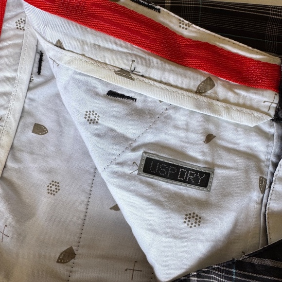 Puma Men's Chino Plaid Golf Shorts USP Dry Bermuda Black/Gray‎ Size 32 Preppy - Picture 9 of 15